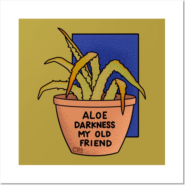 Aloe Darkness My Old Friend - Violet Purple Wall Art by Christine Parker & Co